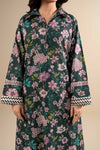 2 Pc Embroidered Slub Khaddar Suit