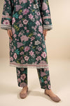 2 Pc Embroidered Slub Khaddar Suit