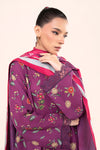 3 Pc Embroidered Slub Khaddar Suit