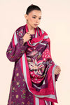 3 Pc Embroidered Slub Khaddar Suit