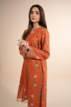 2 Pc Printed Slub Khaddar Suit