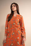 2 Pc Printed Slub Khaddar Suit