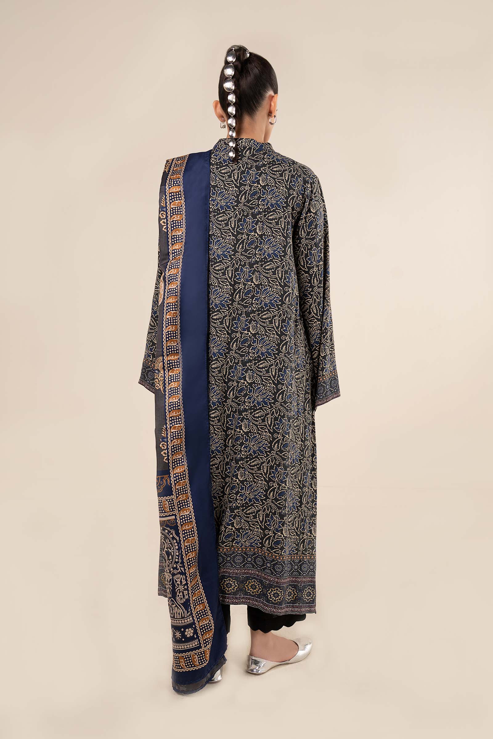 2 Pc Embroidered Marina Twill Suit