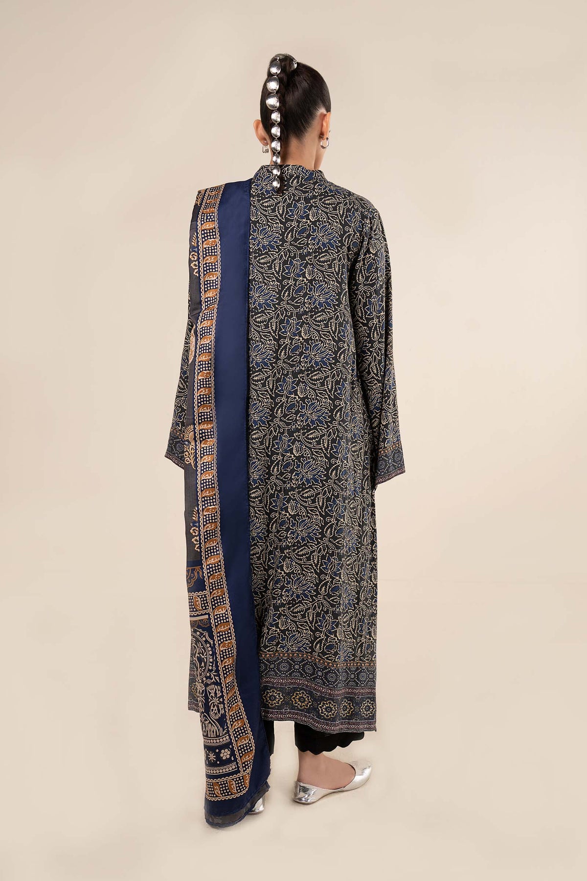2 Pc Embroidered Marina Twill Suit