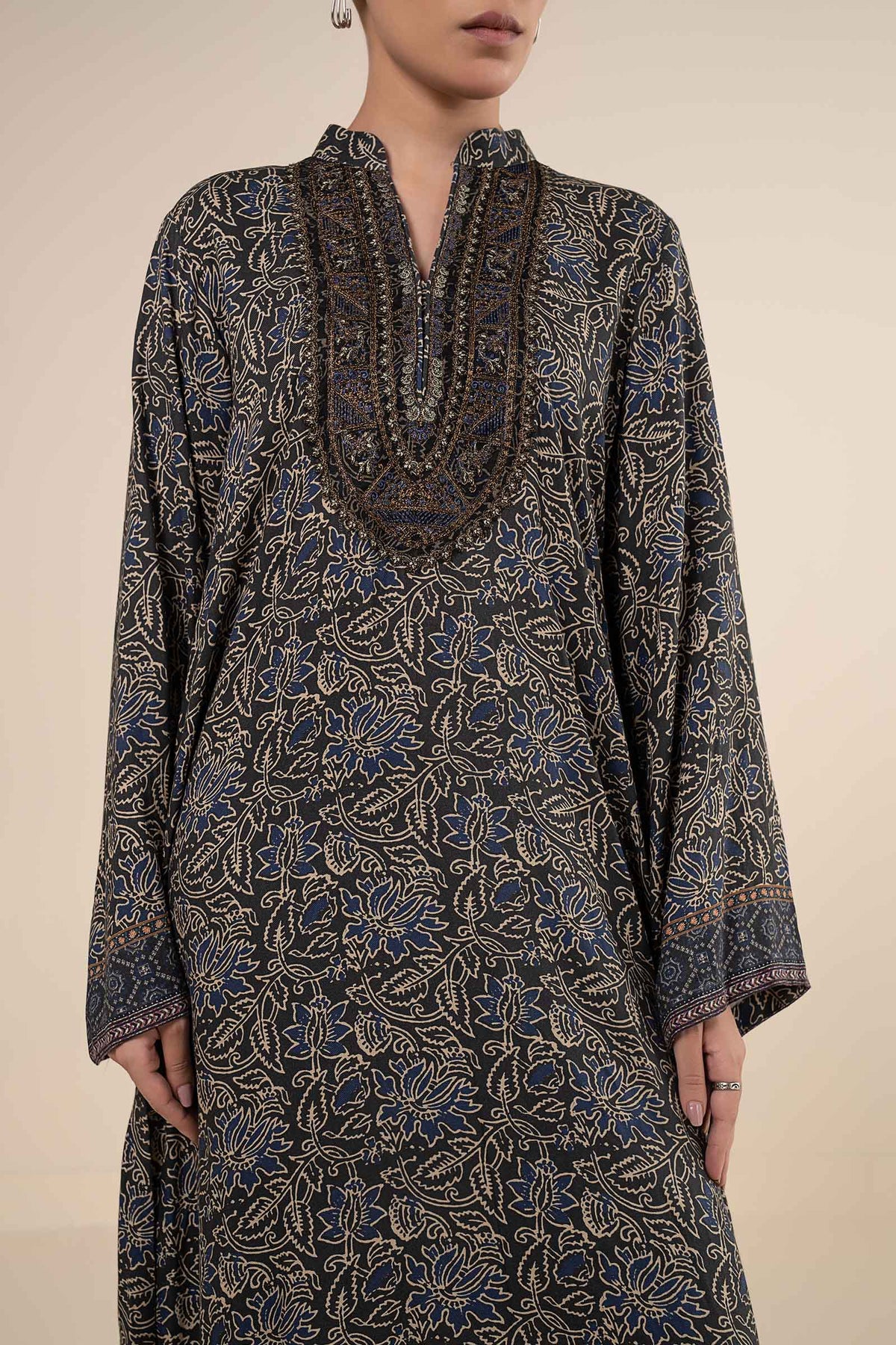 2 Pc Embroidered Marina Twill Suit