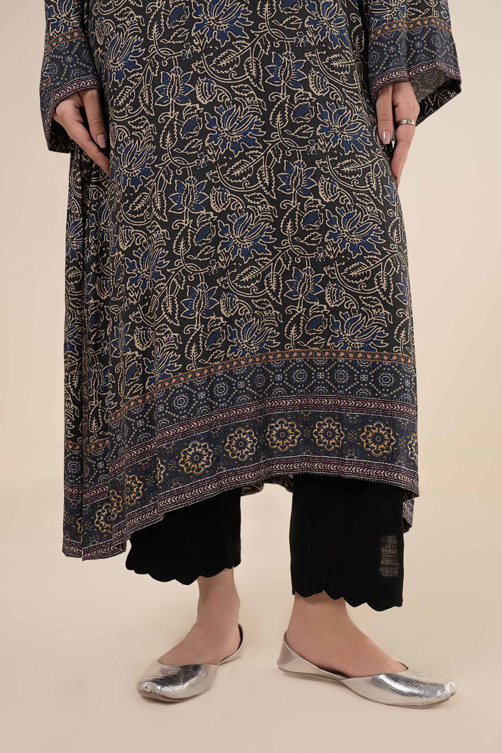 2 Pc Embroidered Marina Twill Suit
