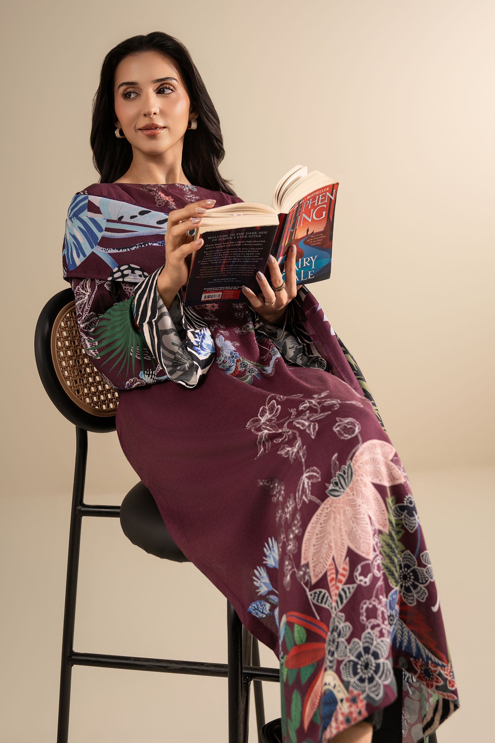 2 Pc Printed Linen Suit