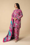 3 Pc Embroidered Khaddar Suit
