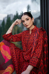 3 Pc Unstitched Printed Khaddar Suit | 506-B