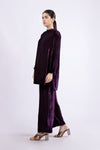 2 Pc Dyed Velvet Suit