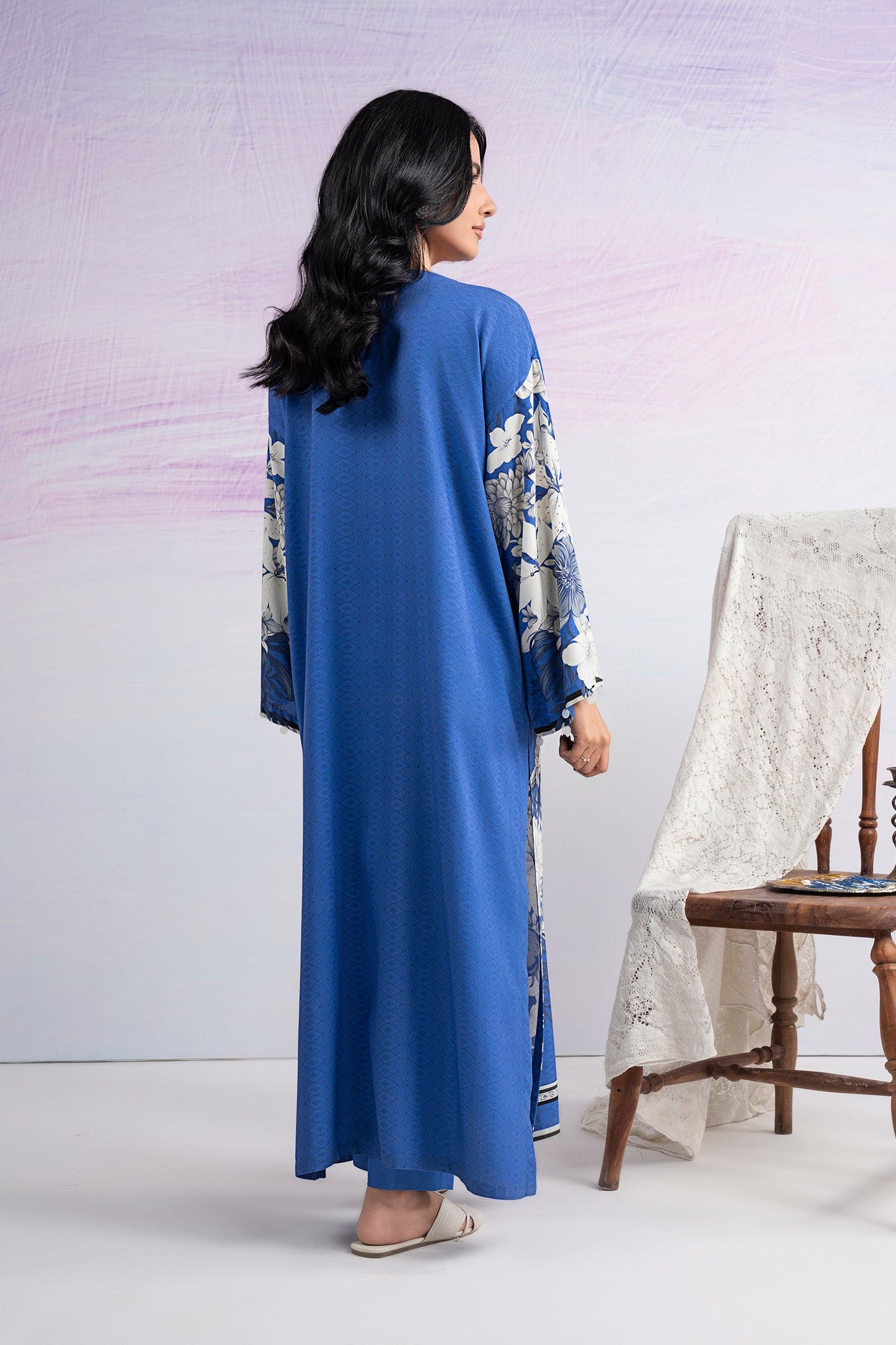 2 Pc Printed Twill Suit