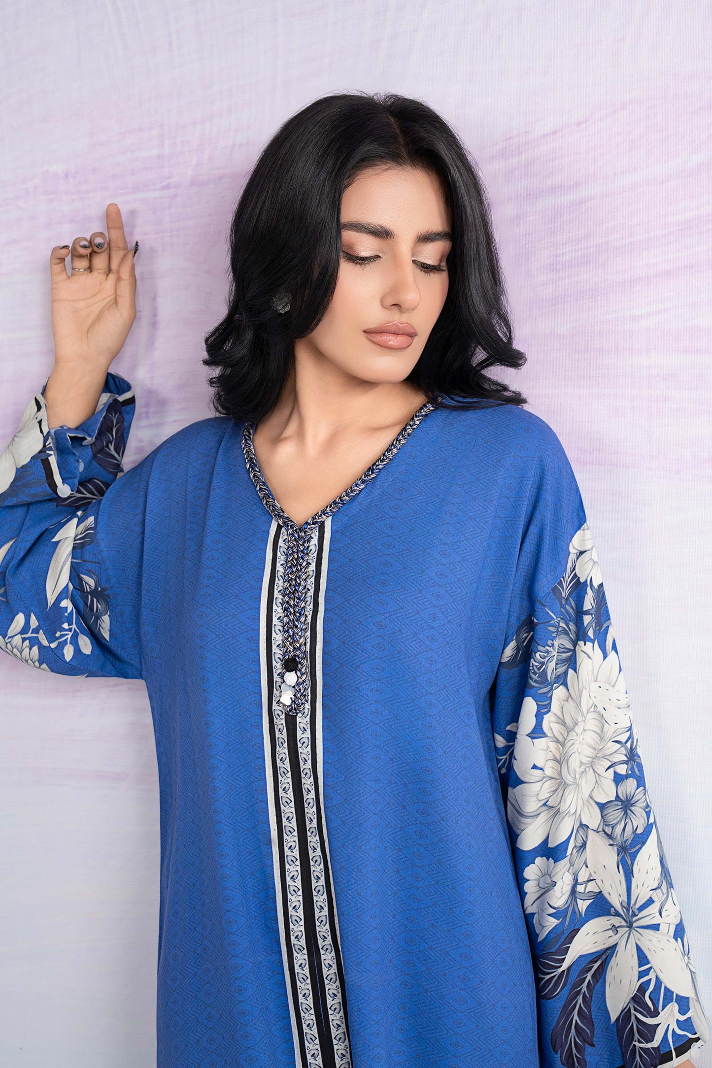 2 Pc Printed Twill Suit