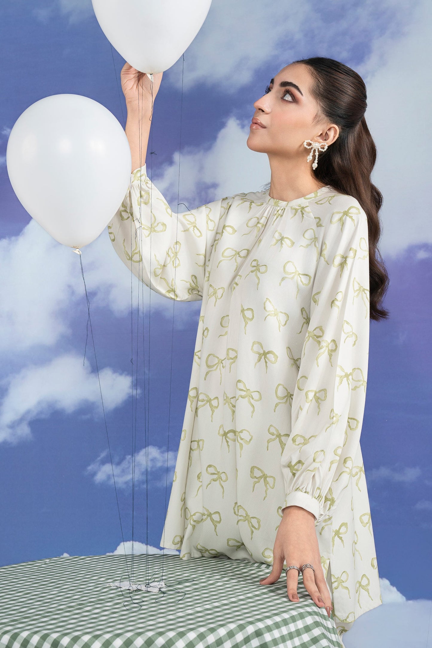 2 Pc Printed Twill Suit