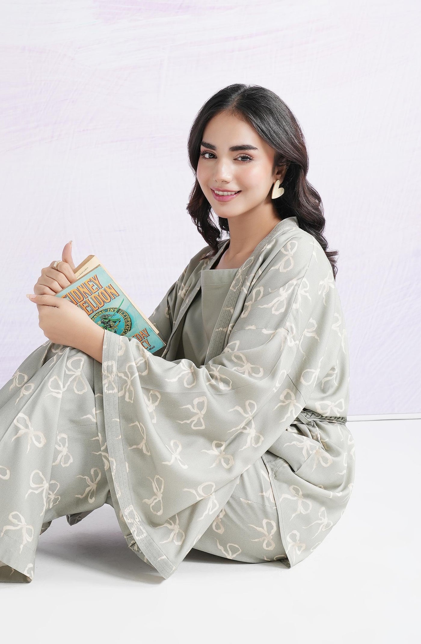 2 Pc Printed Twill Suit