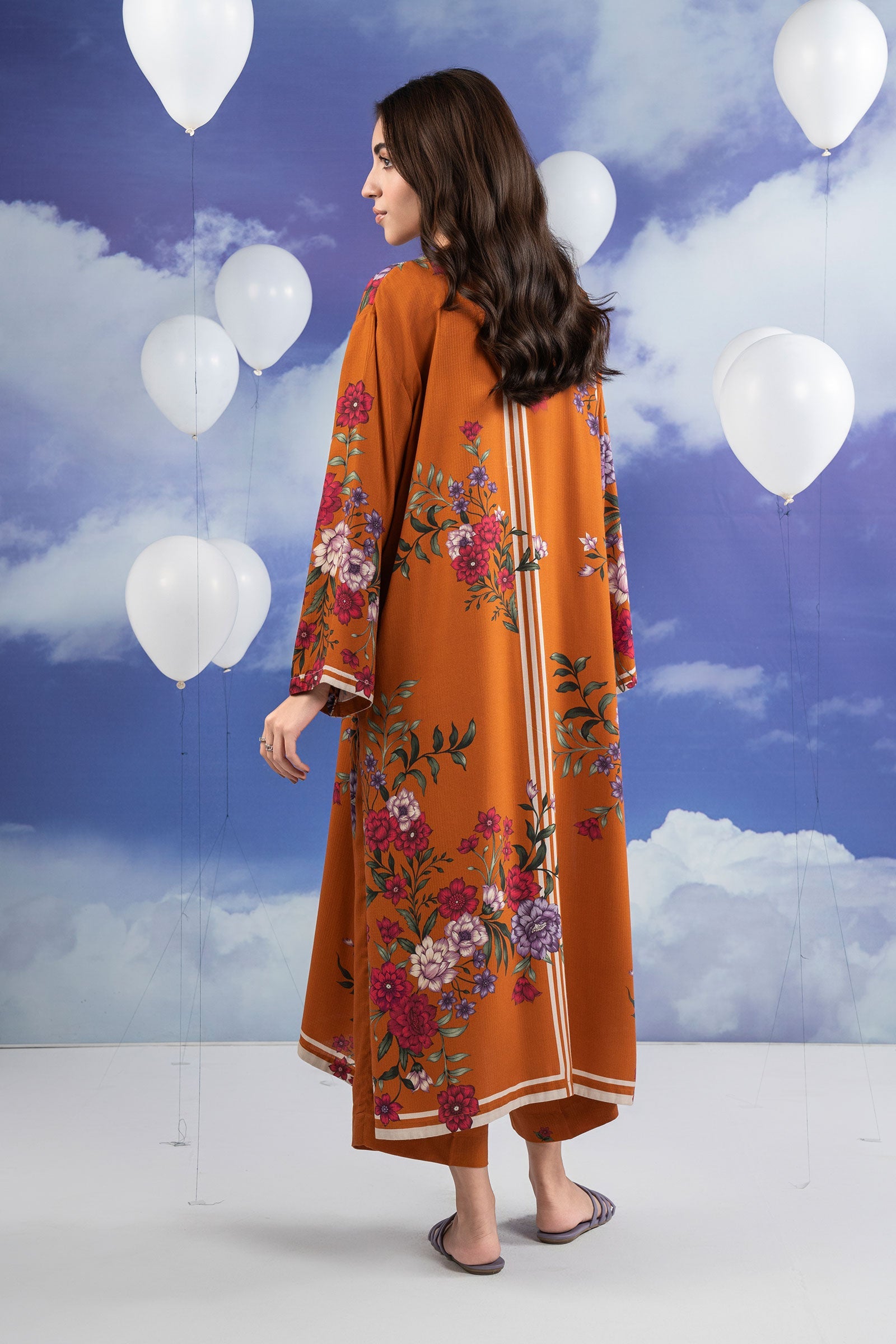 2 Pc Printed Slub Khaddar Suit