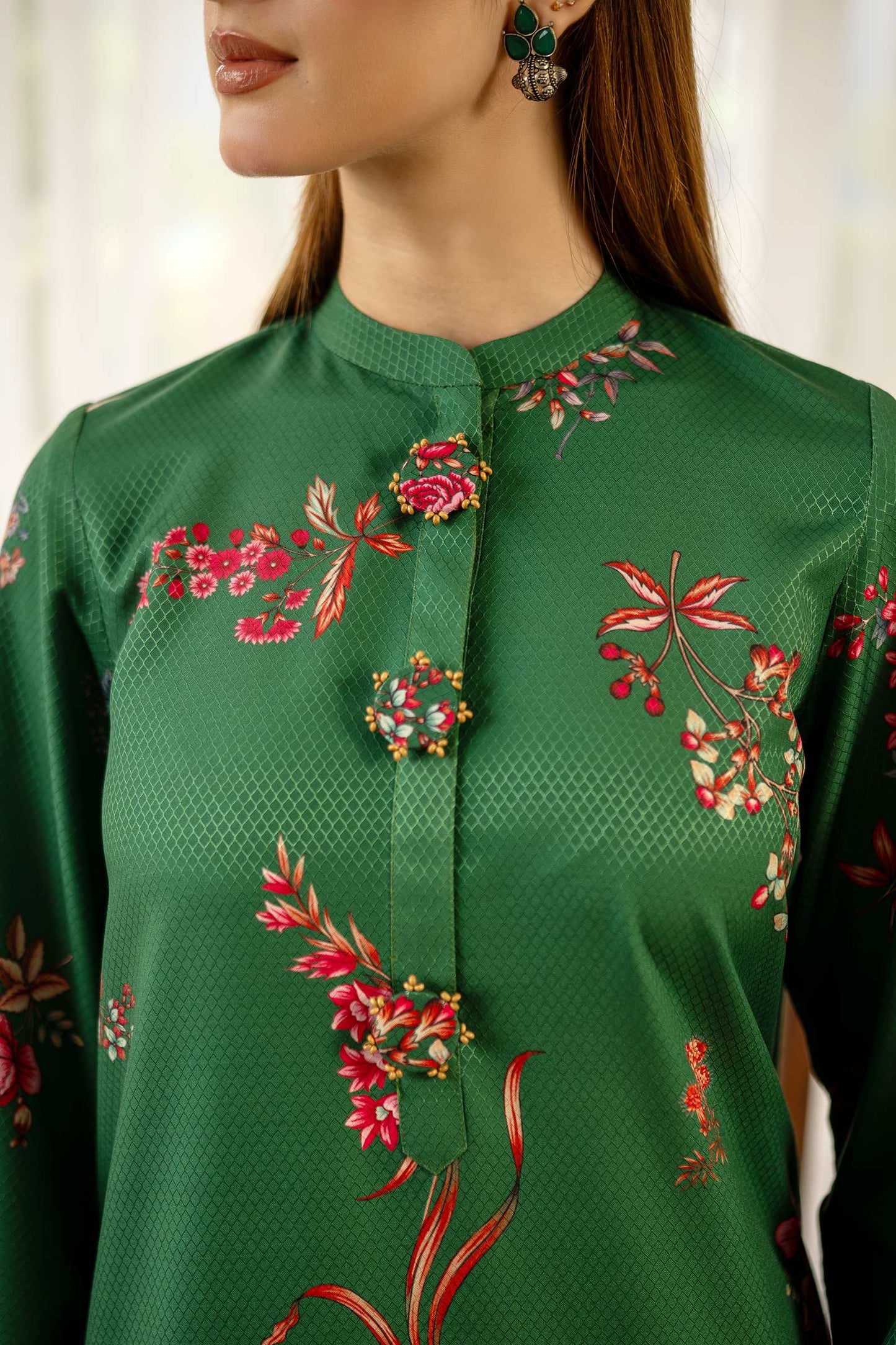 2 Pc Printed Dobby Viscose Suit