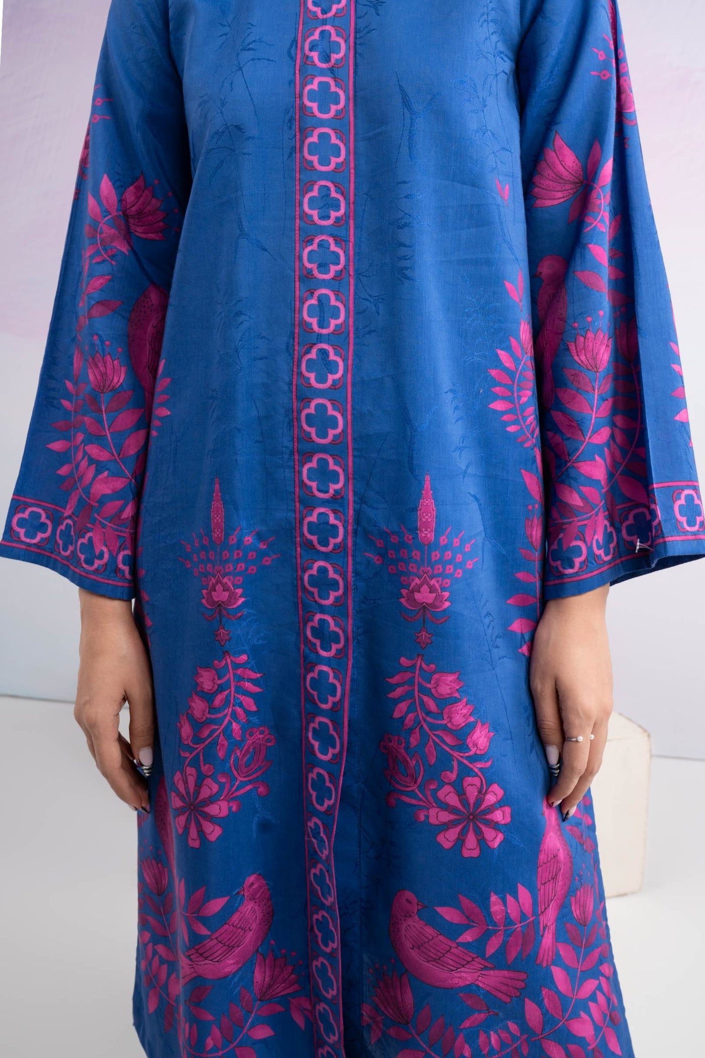 2 Pc Printed Filament Viscose Suit