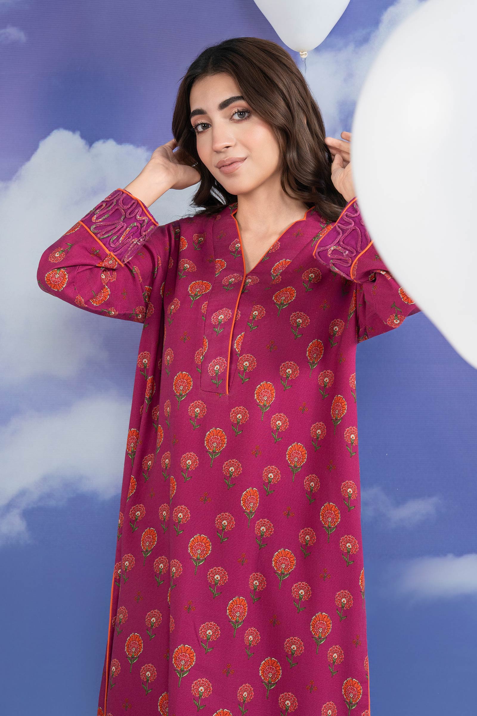 2 Pc Printed Dobby Viscose Suit