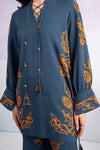 2 Pc Printed Twill Suit