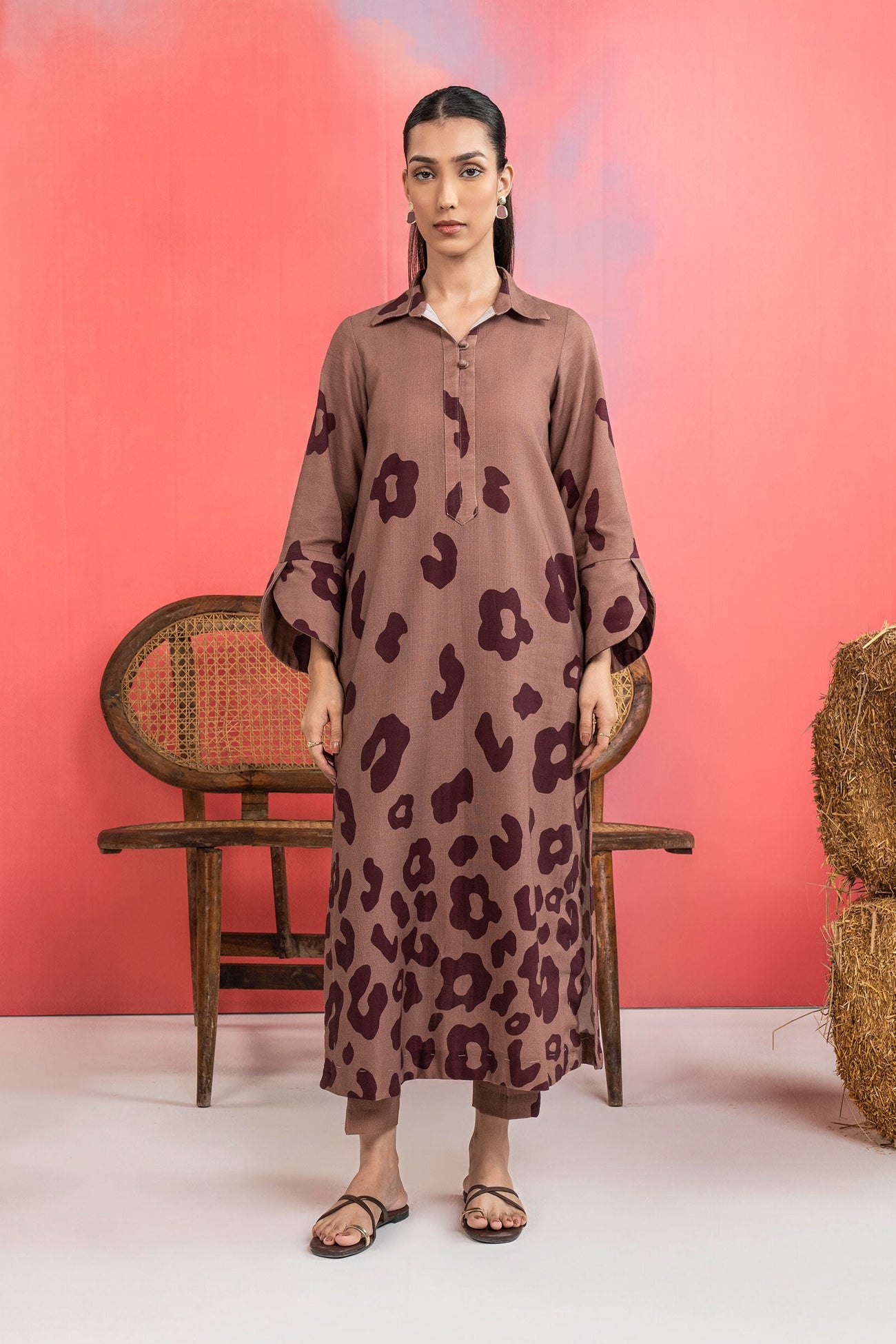 2 Pc Printed Khaddar Suit