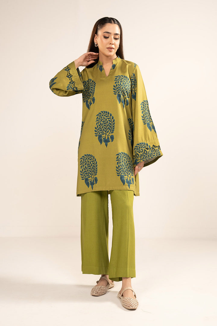 Printed A-Line Shirt All Products MBWC114-ESM-GRN