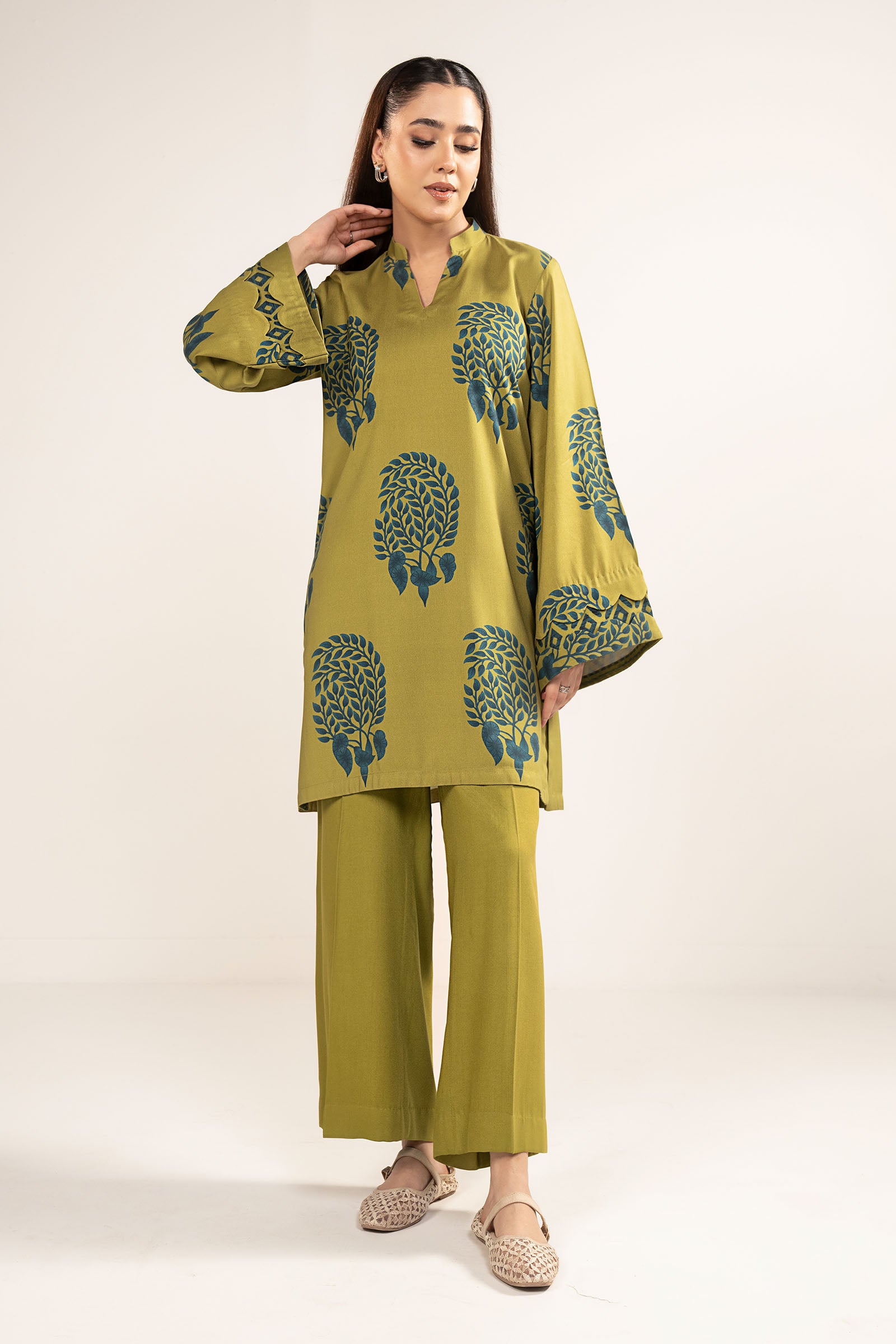 Printed A-Line Shirt