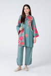 2 Pc Embroidered Twill Suit