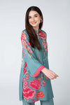 2 Pc Embroidered Twill Suit