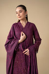 3 Pc Embroidered Khaddar Jacquard Suit