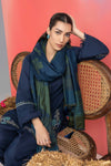 3 Pc Embroidered Slub Khaddar Suit