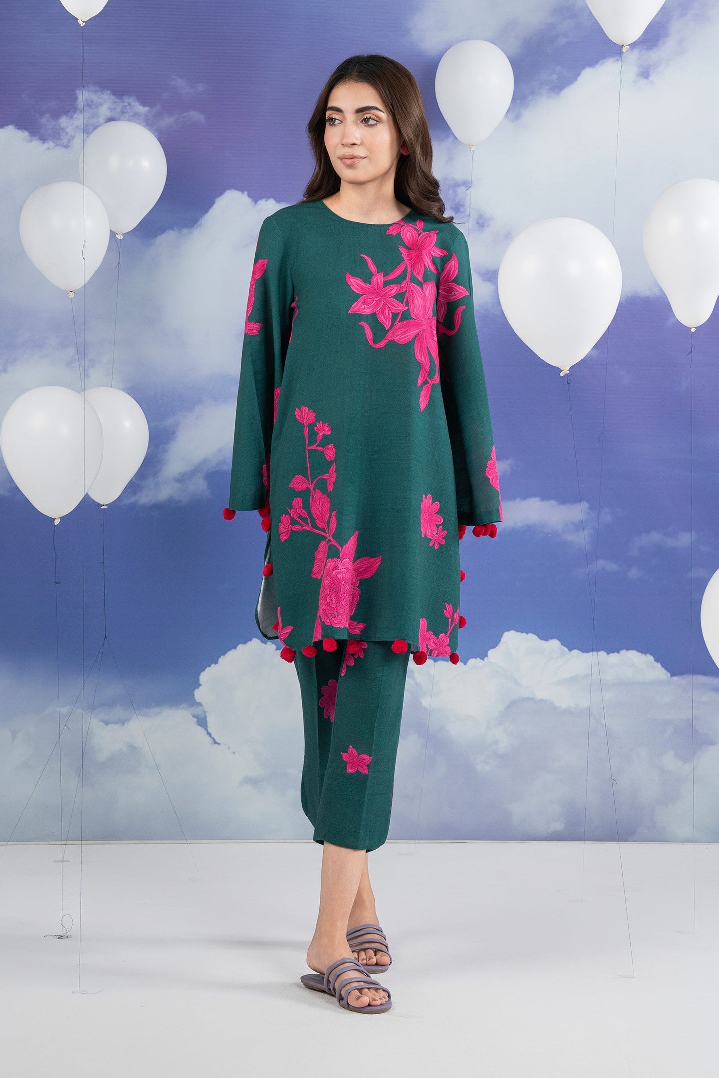 2 Pc Printed Khaddar Suit