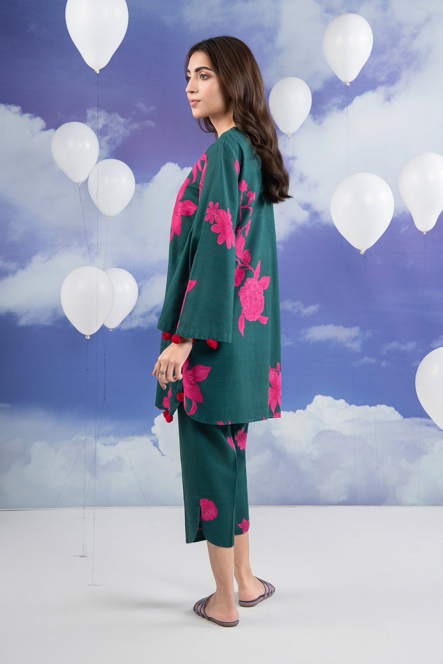 2 Pc Printed Khaddar Suit