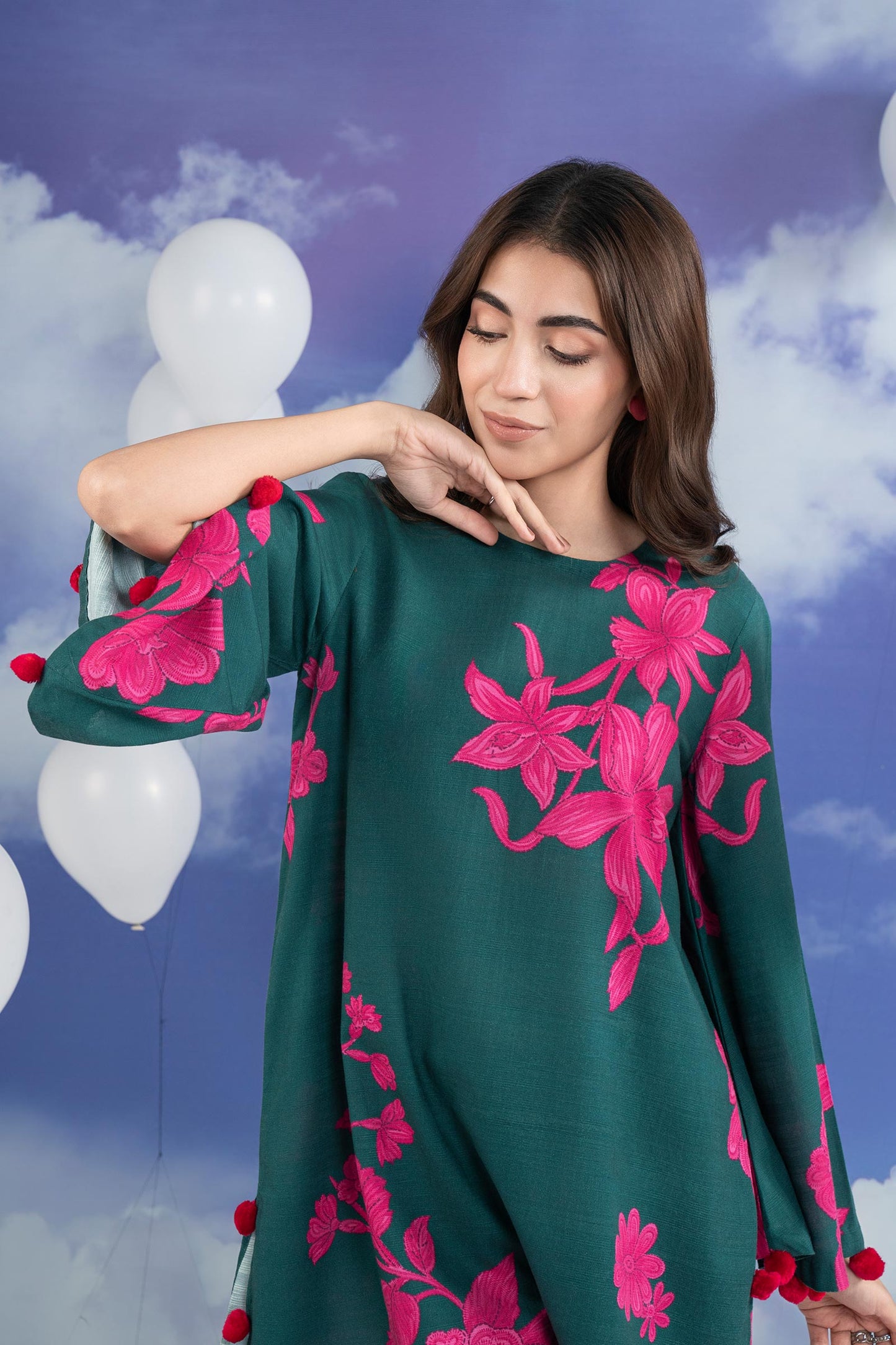 2 Pc Printed Khaddar Suit