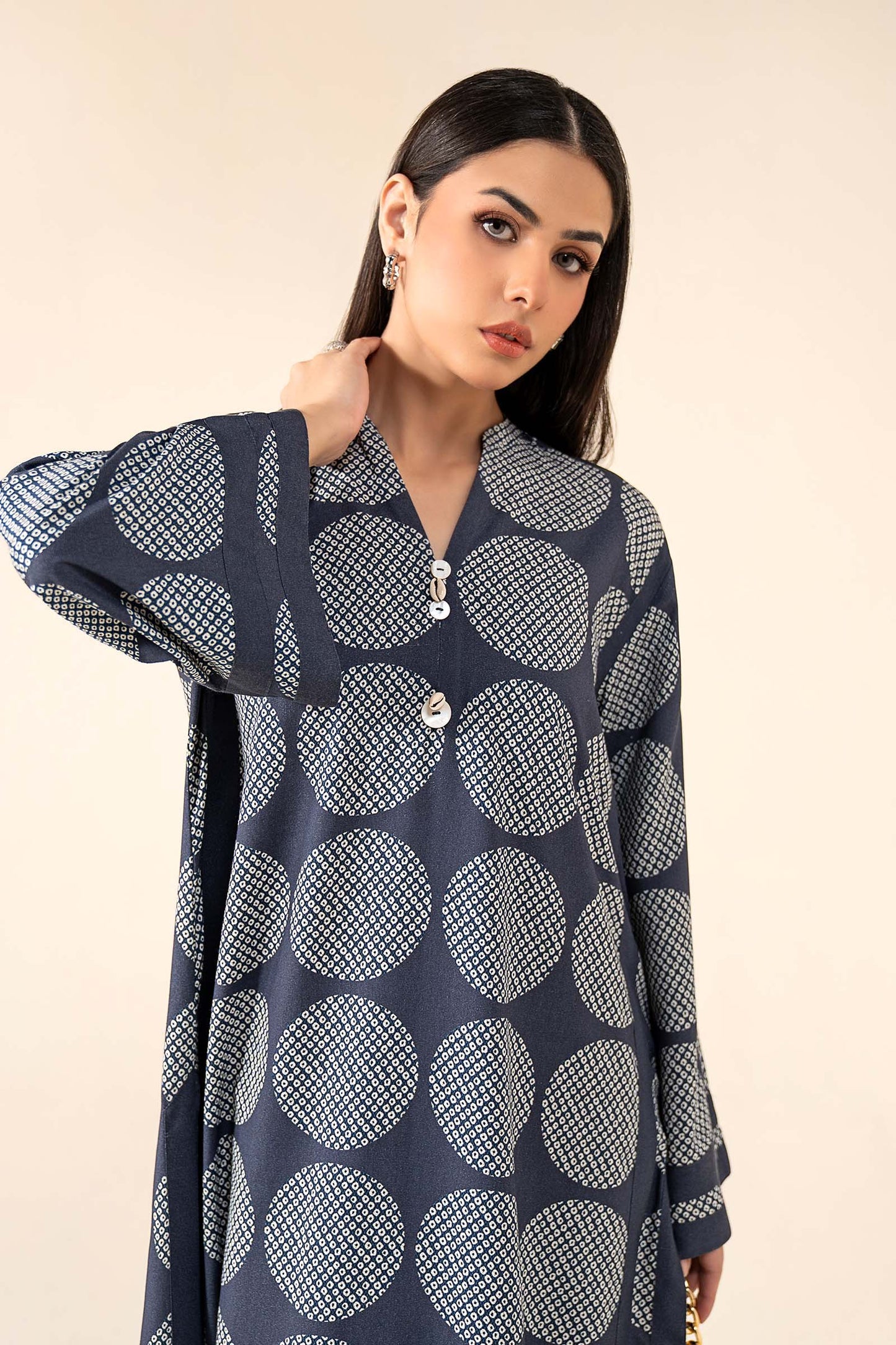 2 Pc Printed Twill Suit