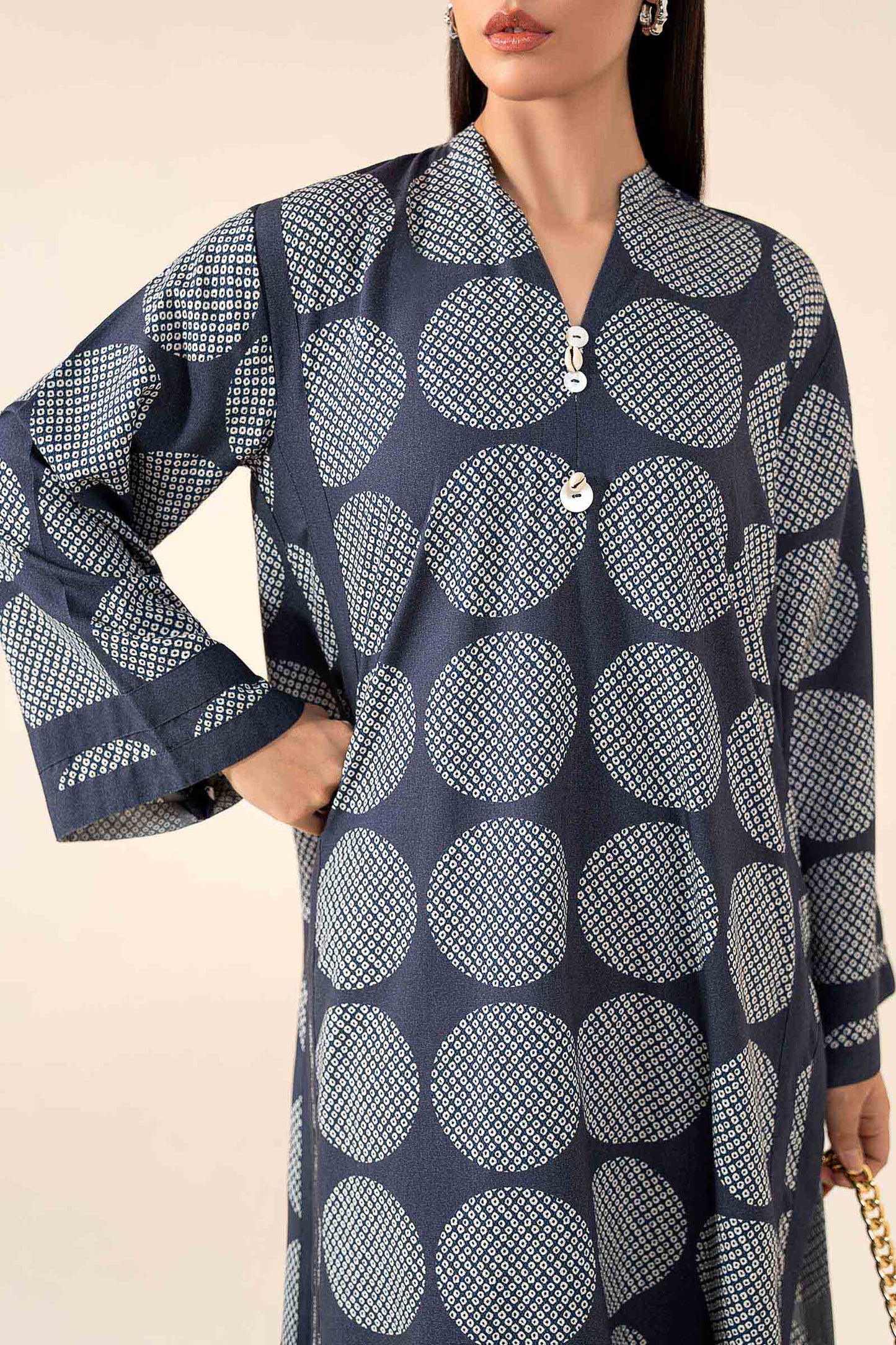 2 Pc Printed Twill Suit