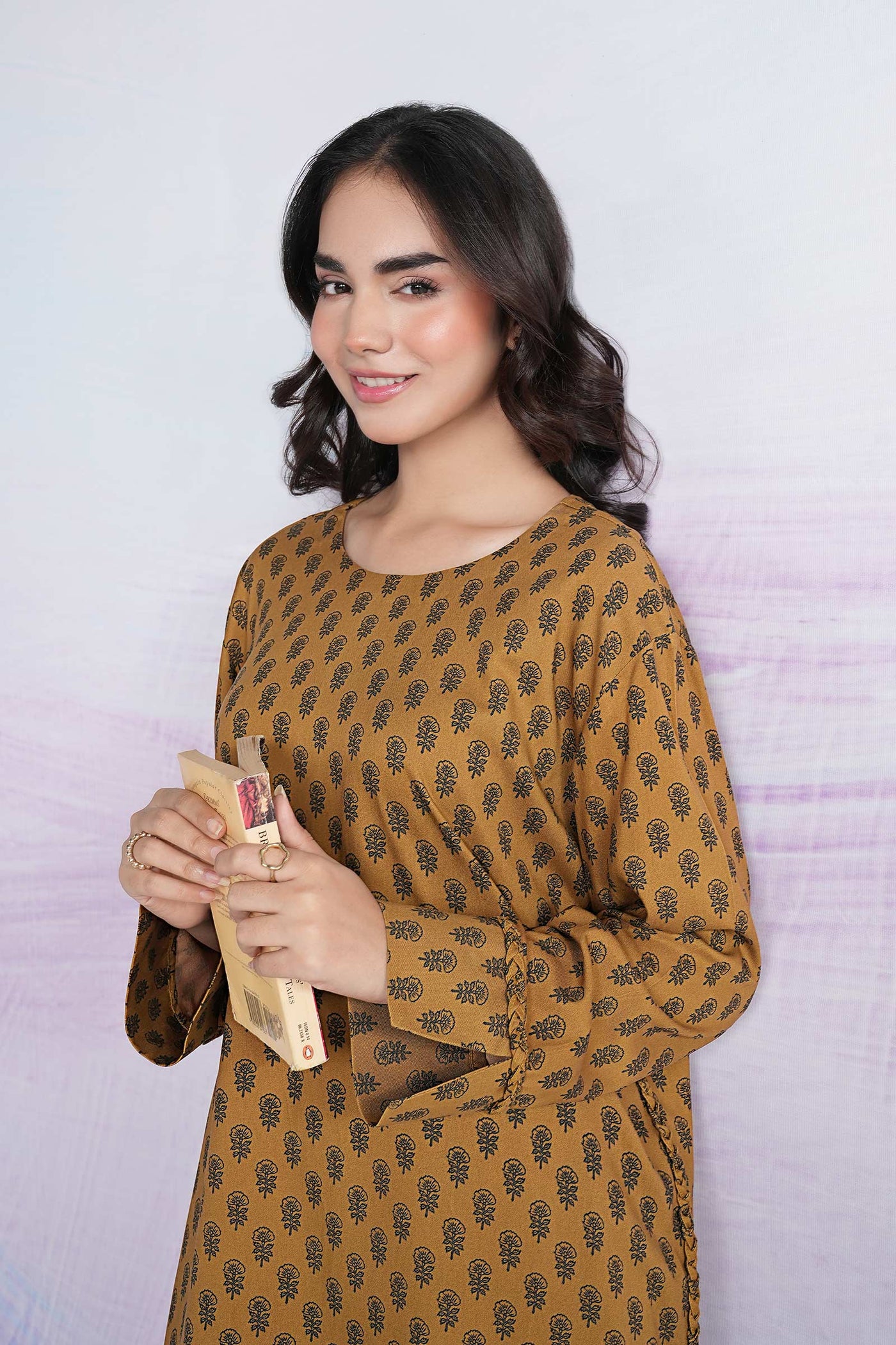 2 Pc Printed Twill Suit