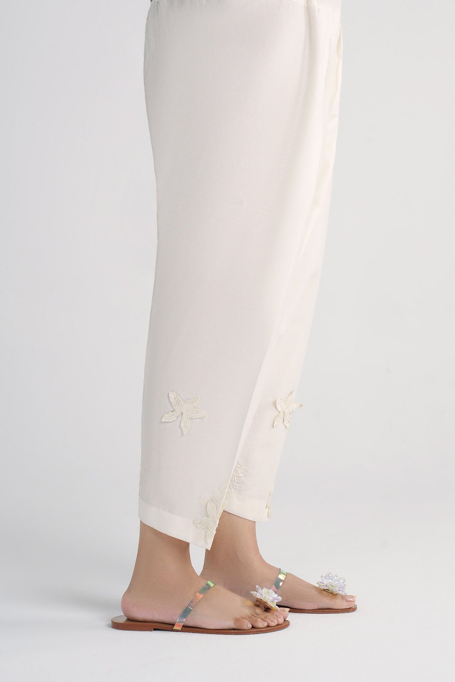 Embroidered Cambric Shalwar