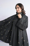 Embroidered Twill Shawl