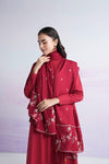 Embroidered Linen Viscose Shawl