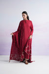 Embroidered Linen Viscose Shawl