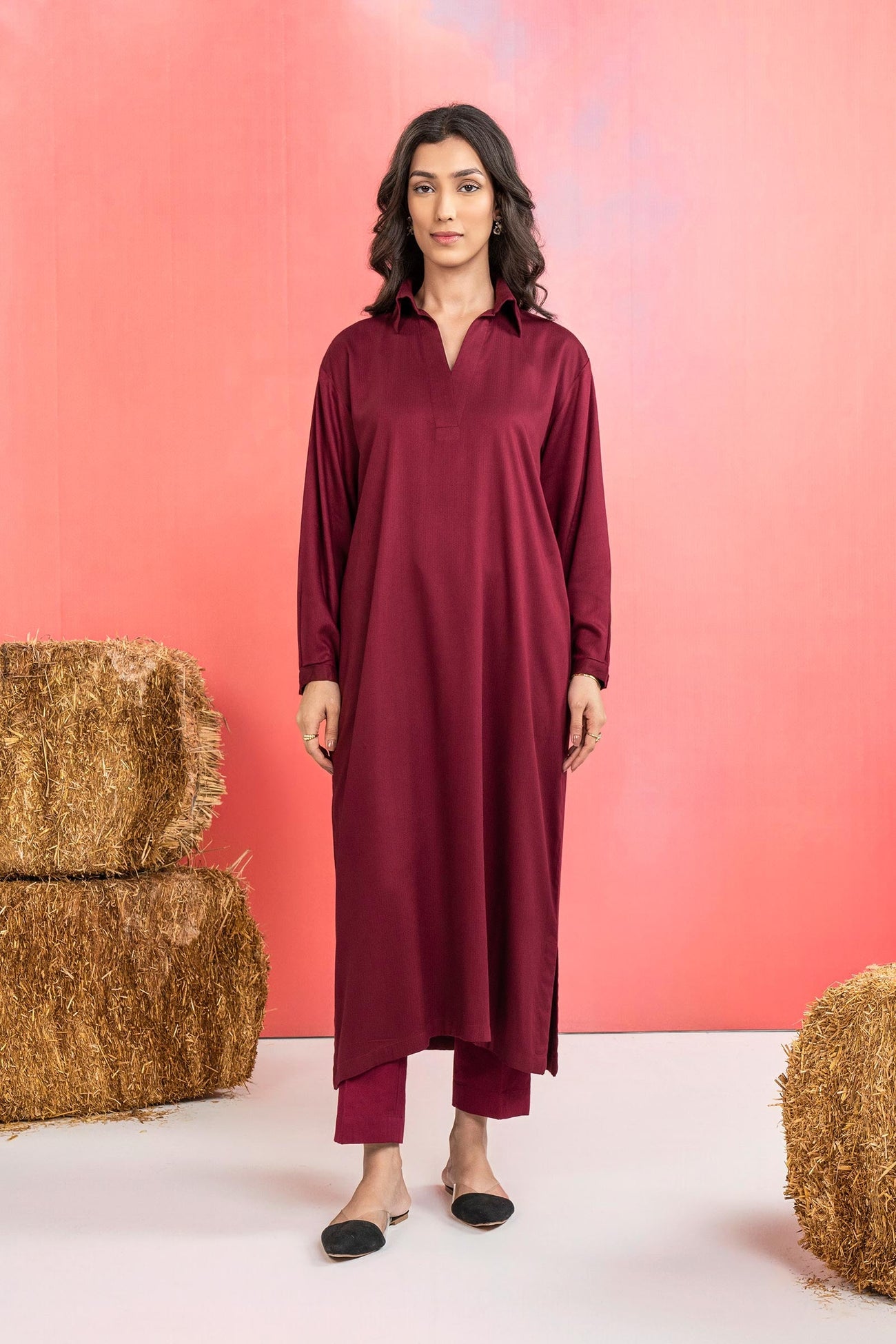 Dyed Herringbone Shirt