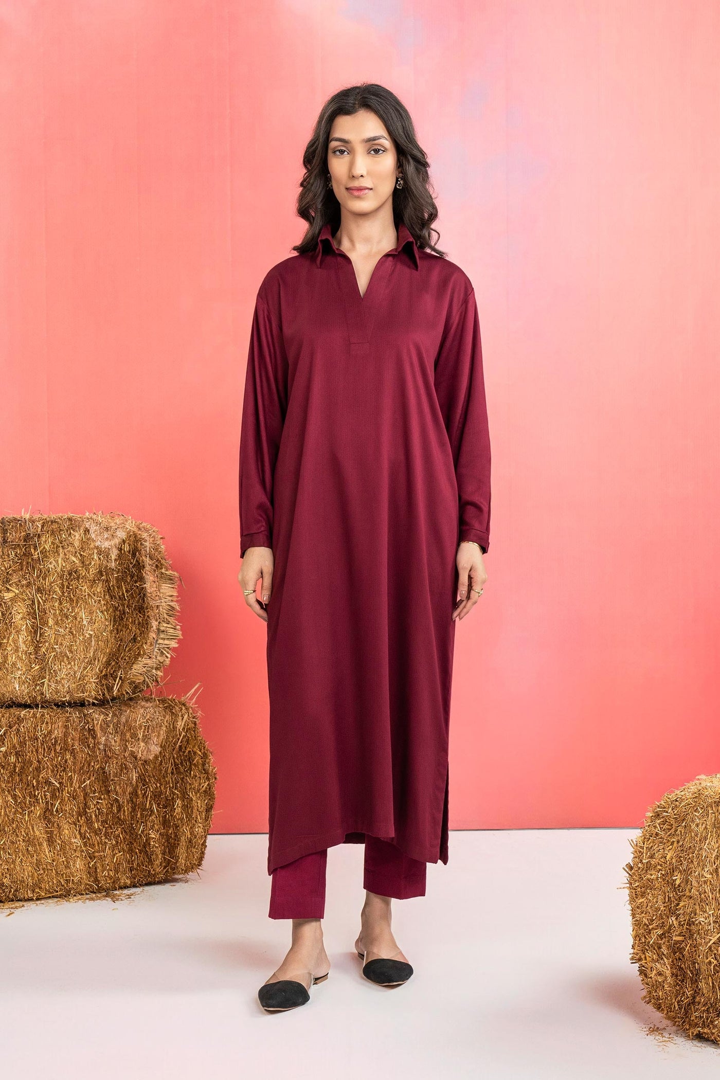 Dyed Herringbone Shirt