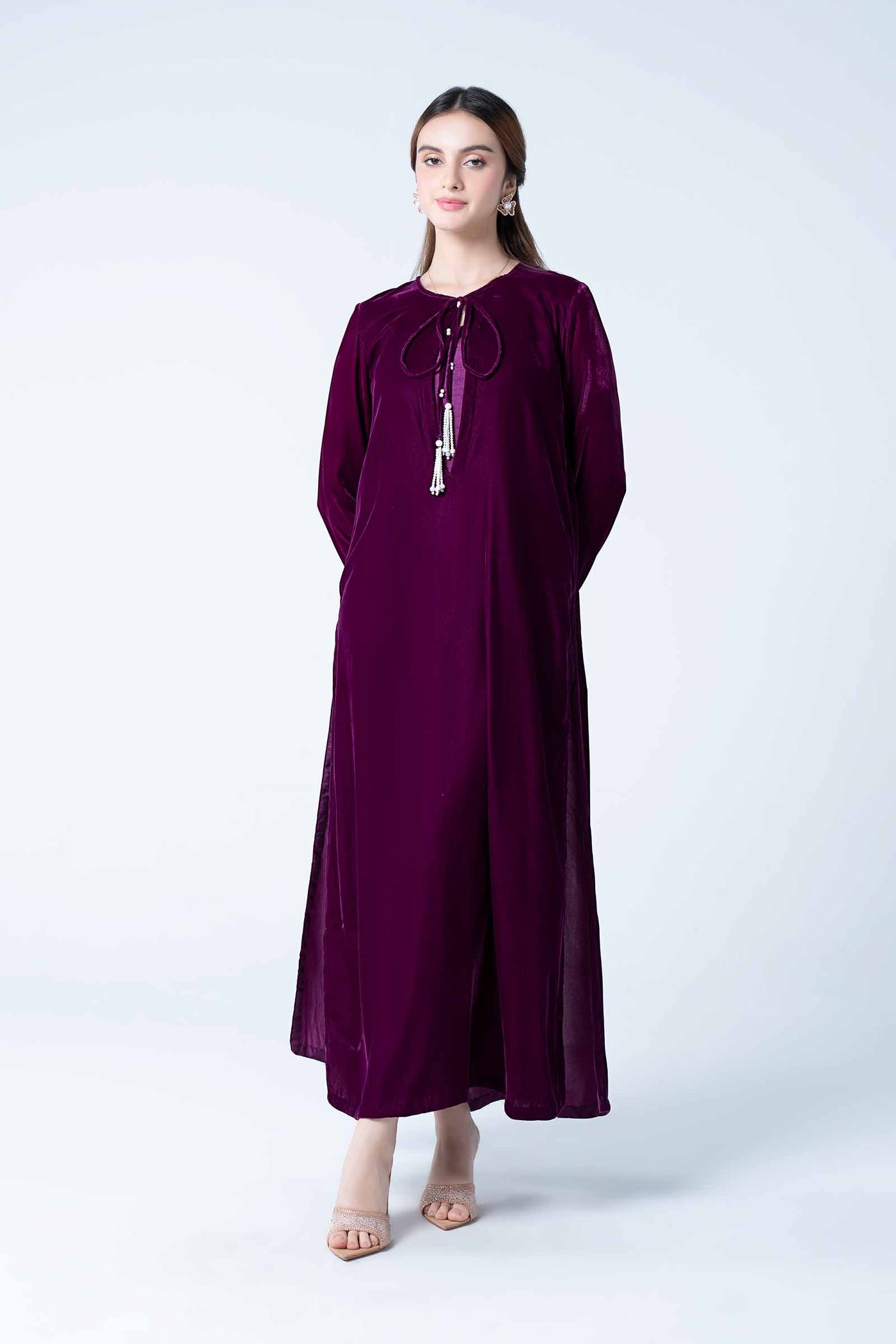 3 Pc Dyed Velvet Suit