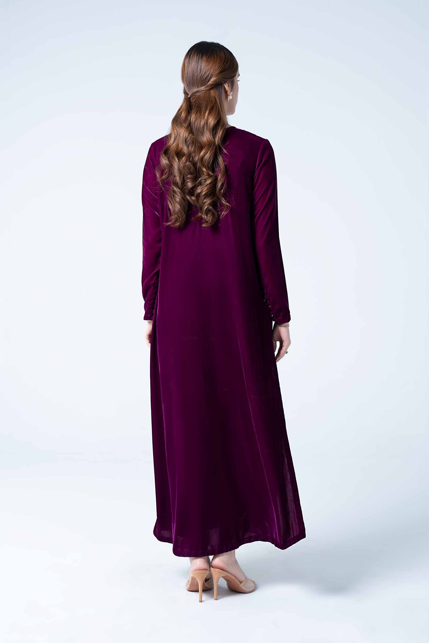 3 Pc Dyed Velvet Suit