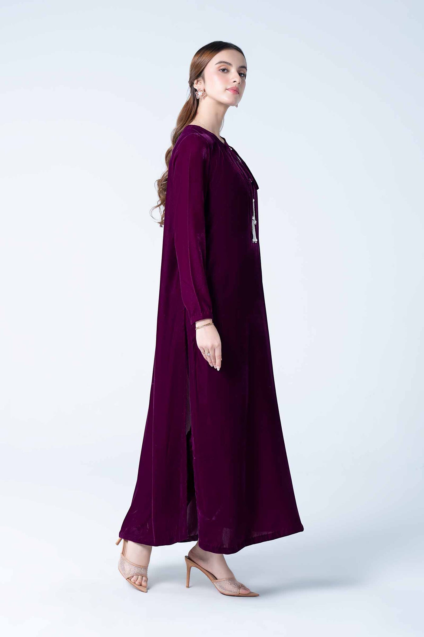 3 Pc Dyed Velvet Suit