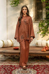 2 Pc Embroidered Twill Suit