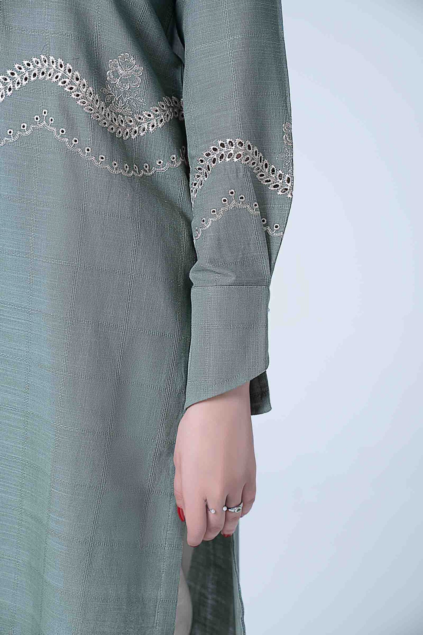 Embroidered Textured Shirt