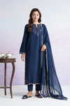 3 Pc Embroidered Rib Karandi Suit