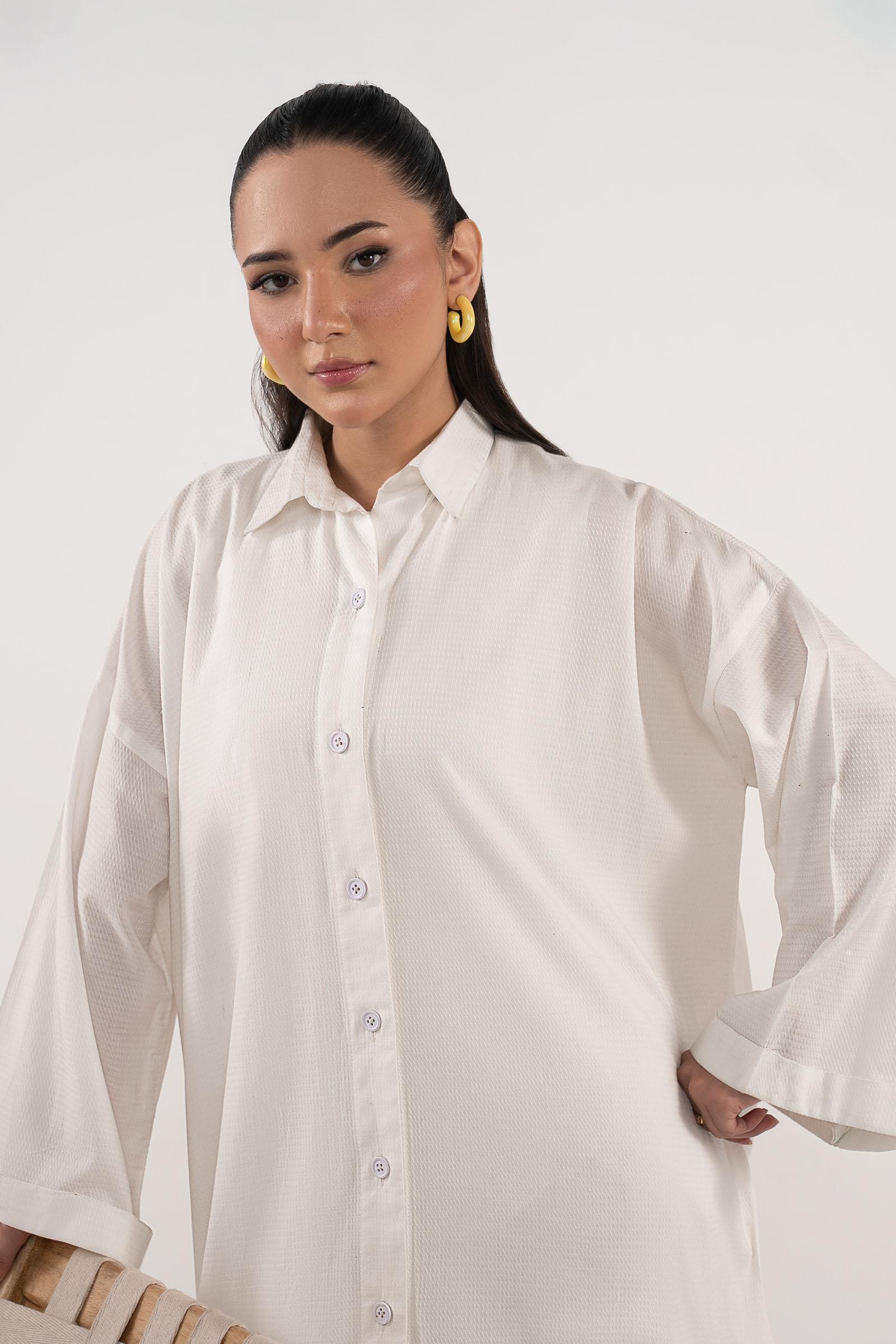Embroidered Dobby Shirt