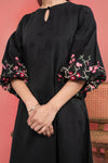 Embroidered Self-Jacquard Viscose Dress